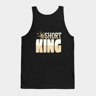 Short King // Funny Short Guy Crown Tank Top